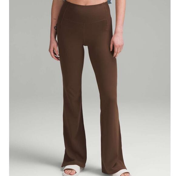 Lululemon Groove High-Rise Split-Hem Flared Pant Nulu Java Women's Size 2 NWT - Picture 1 of 12
